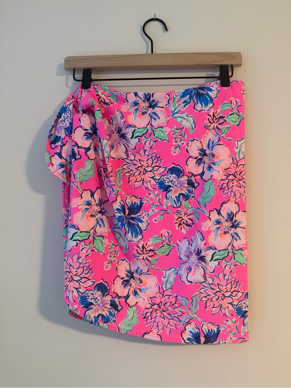 Lilly Pulitzer Hot Pink Floral Wrap Sarong